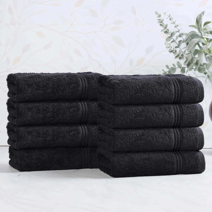 Heritage Egyptian Cotton Plush Luxury Hand Towel Set of 8