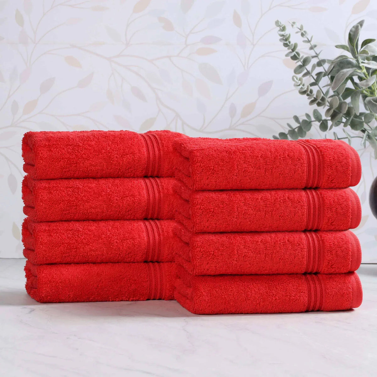 Heritage Egyptian Cotton Plush Luxury Hand Towel Set of 8