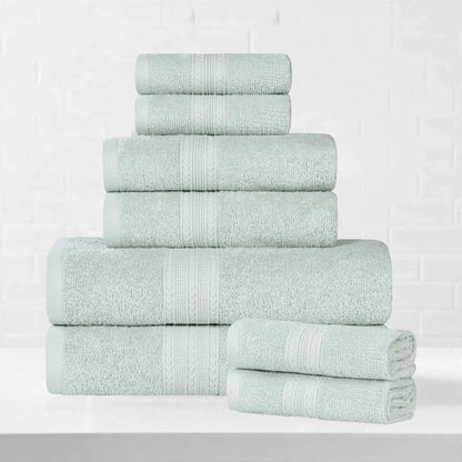 Eco-Friendly Ringspun Cotton Towel Set 8-Piece
