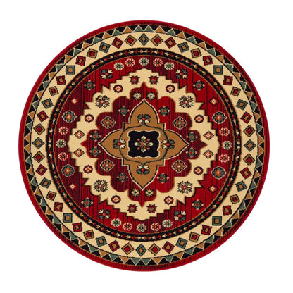 Aztec Southwestern Indoor Area Rug or Runner Rug - Red