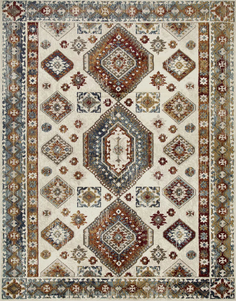 Taimak Aztec Geometric Indoor Sangria Southwestern Area Rug - Sangria