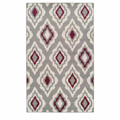 Superior Oversized Diamond Lattice Contemporary Area Rug
