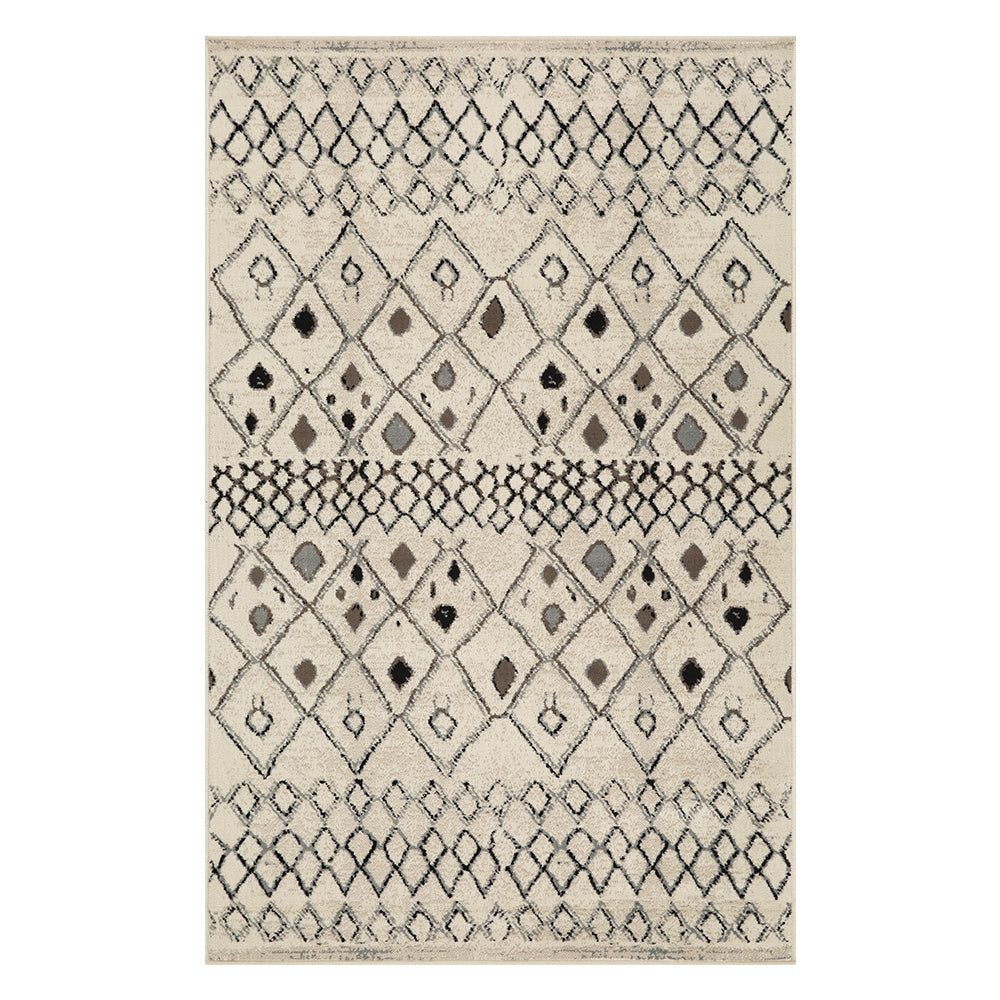 Tripp Modern Lattice Jute Backing Indoor Area Rug - Slate