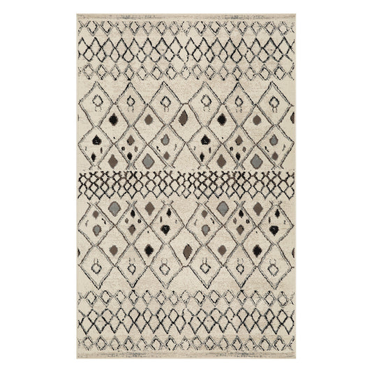 Tripp Modern Lattice Jute Backing Indoor Area Rug - Slate