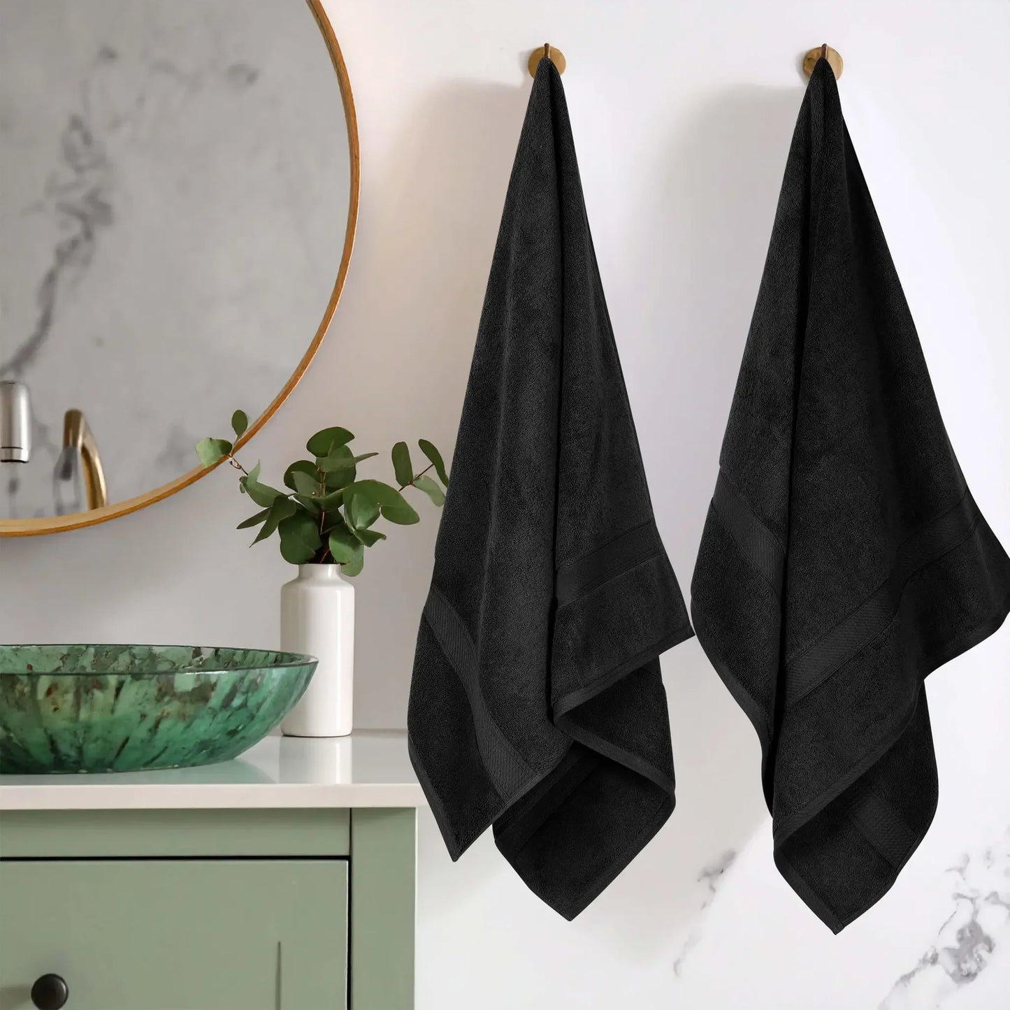 Madeline Egyptian Cotton Pile Heavyweight 2 Piece Bath Towel Set