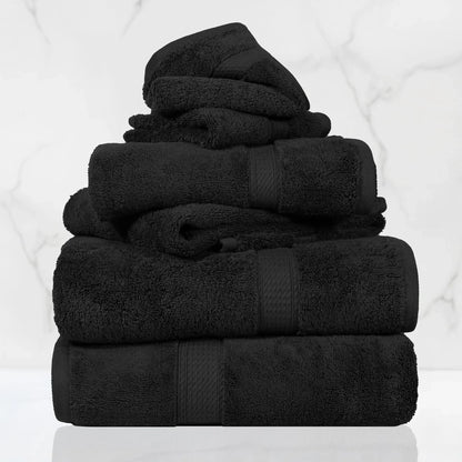 Madeline Egyptian Cotton Pile Plush Heavyweight 6 Piece Towel Set