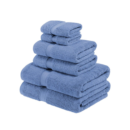 Madison Egyptian Cotton Pile Plush Heavyweight 6 Piece Towel Set