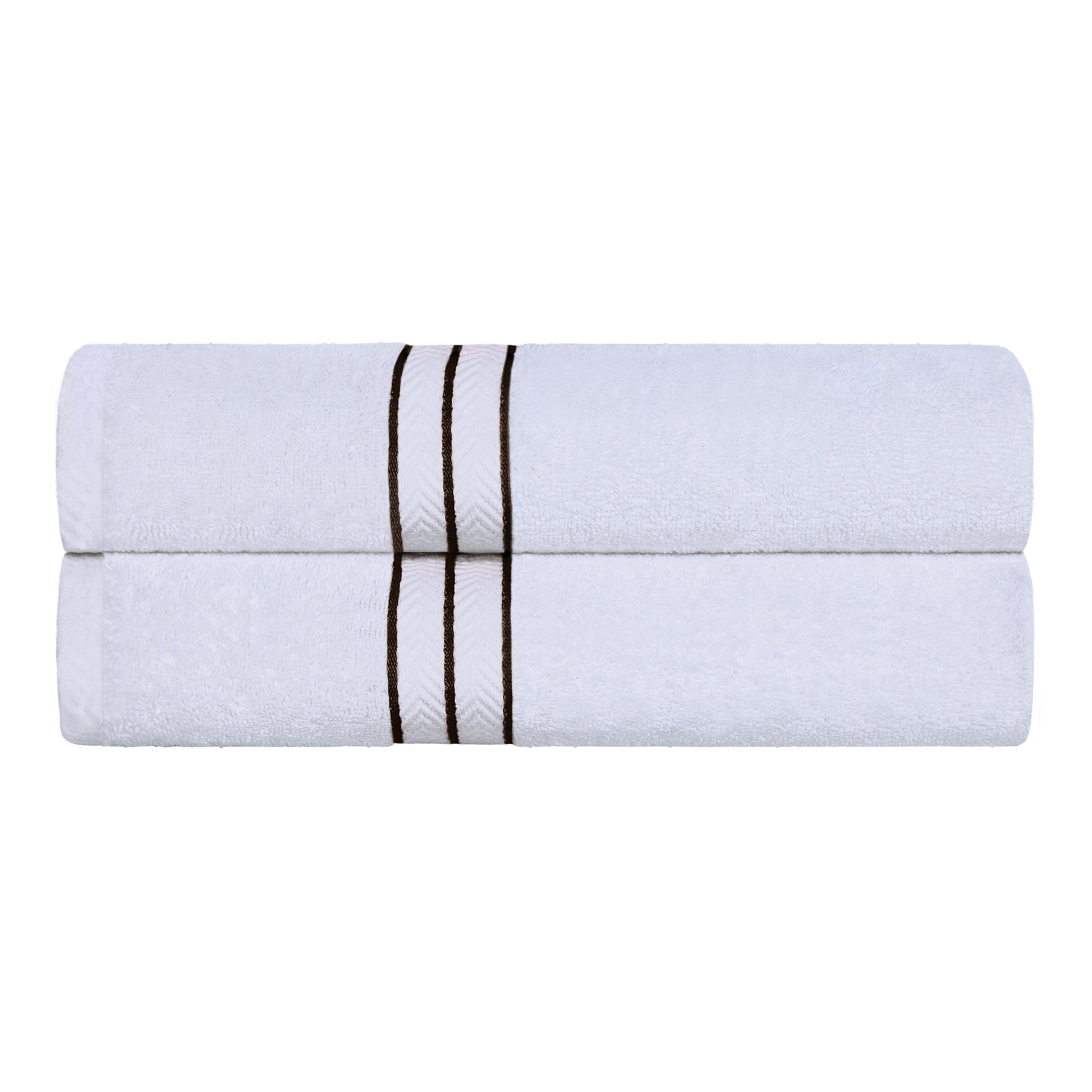 Ultra-Plush Turkish Cotton Hotel Collection Super Absorbent Solid Luxury Bathroom Set - Chocolate