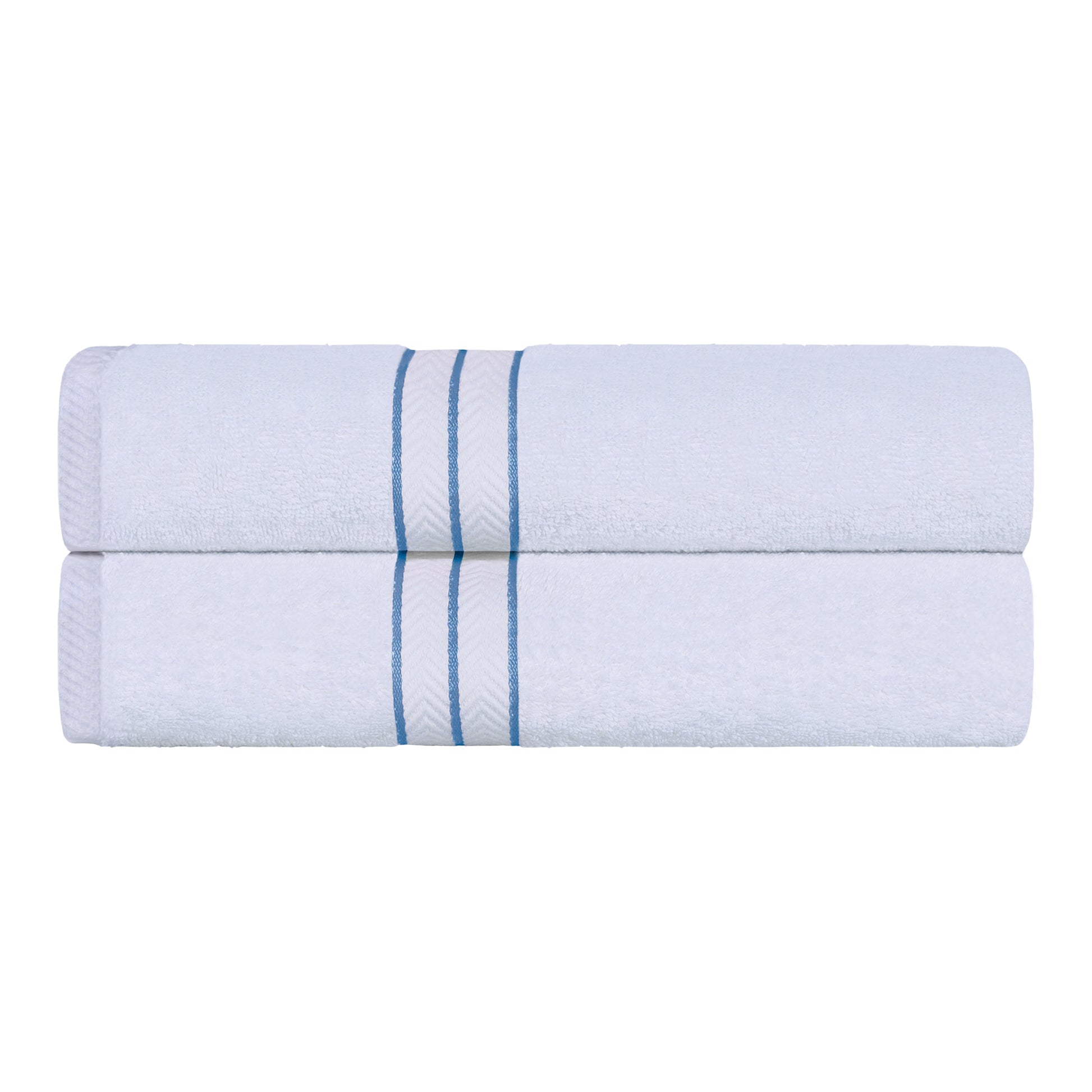 Ultra-Plush Turkish Cotton Hotel Collection Super Absorbent Solid Luxury Bathroom Set - Light Blue