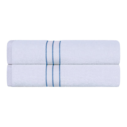 Ultra-Plush Turkish Cotton Hotel Collection Super Absorbent Solid Luxury Bathroom Set - Light Blue