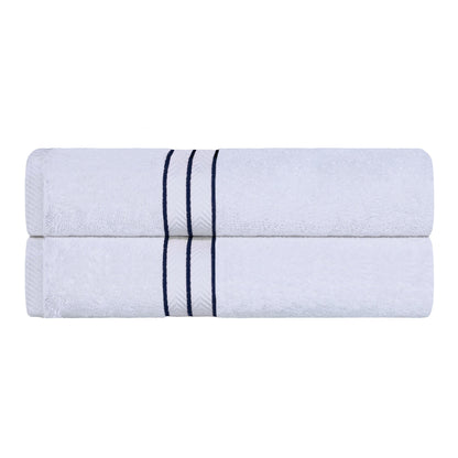Ultra-Plush Turkish Cotton Hotel Collection Super Absorbent Solid Luxury Bathroom Set - Navy Blue