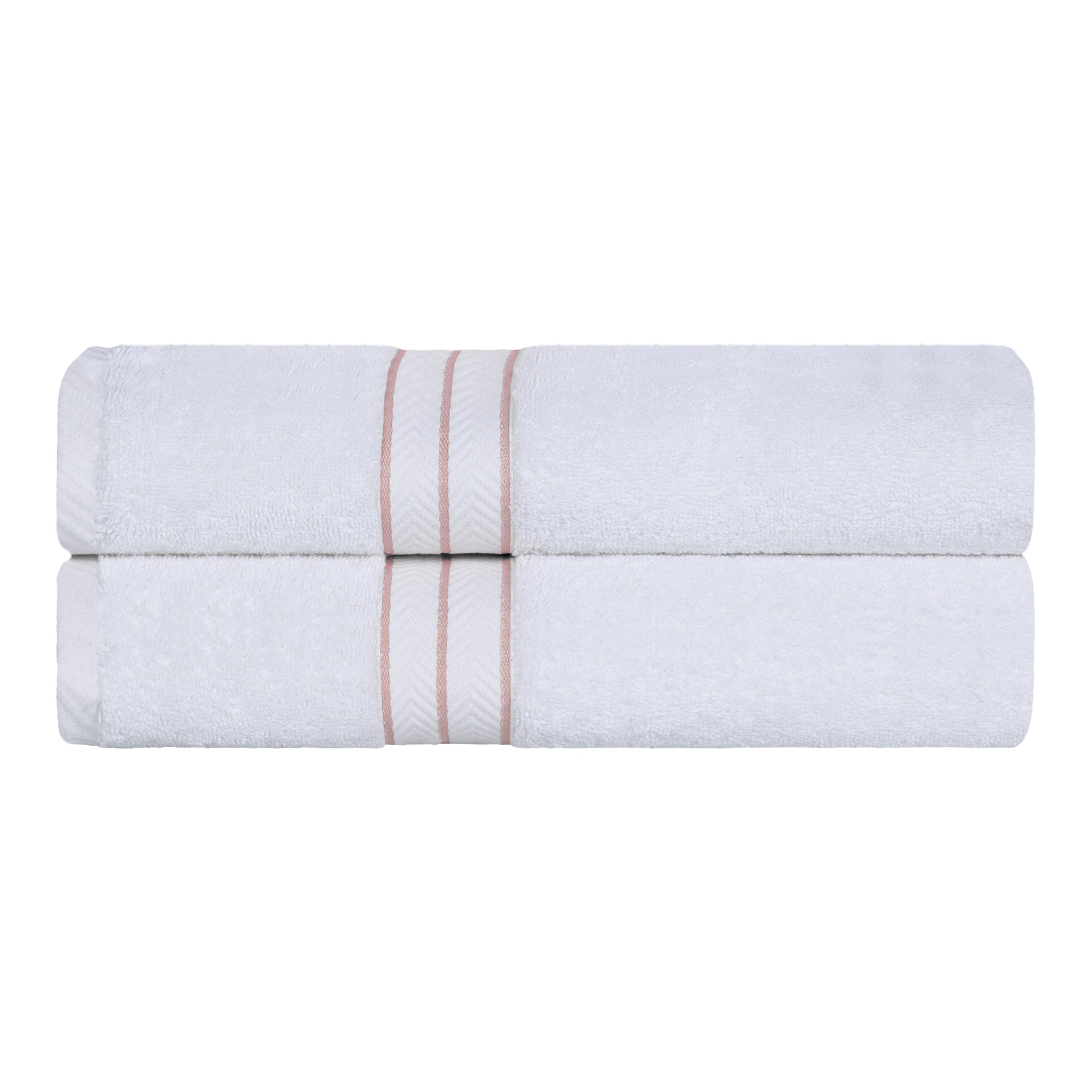 Ultra-Plush Turkish Cotton Hotel Collection Super Absorbent Solid Luxury Bathroom Set - Tea Rose