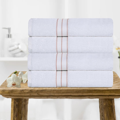 Ultra-Plush Turkish Cotton Super Absorbent Solid Bath Towel Set of 4