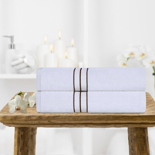 Ultra-Plush Turkish Cotton Hotel Collection Super Absorbent Solid Luxury Bathroom Set - Latte