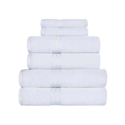 Ultra-Plush Turkish Cotton Hotel Collection Super Absorbent Solid Luxury Bathroom Set - White