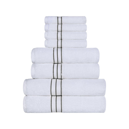Ultra-Plush Turkish Cotton Hotel Collection Super Absorbent Solid Luxury Bathroom Set - Charcoal