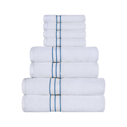 Ultra-Plush Turkish Cotton Hotel Collection Super Absorbent Solid Luxury Bathroom Set - Light Blue