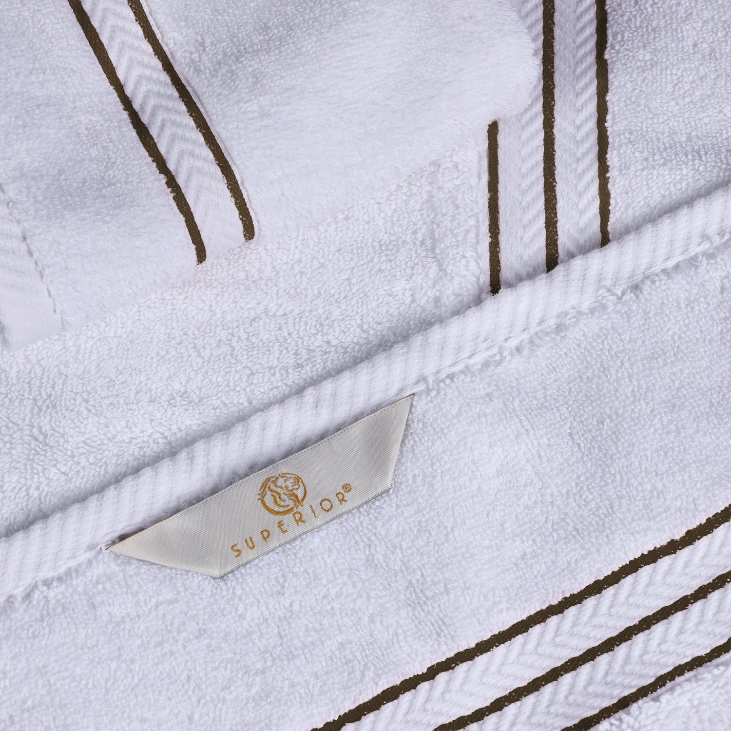 Ultra-Plush Turkish Cotton Hotel Collection Super Absorbent Solid Luxury Bathroom Set - Latte