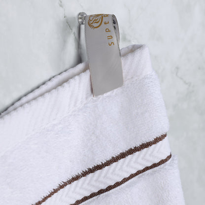 Ultra-Plush Turkish Cotton Hotel Collection Super Absorbent Solid Luxury Bathroom Set - Chocolate