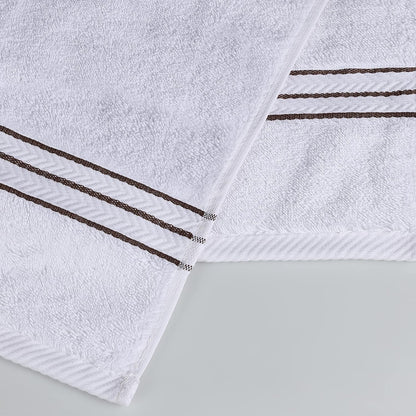 Superior Ultra-Plush Turkish Cotton Super Absorbent Solid Bath Towel Set of 4 - Chocolate