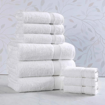 Heritage Egyptian Cotton Plush Absorbent Luxury 9 Piece Towel Set