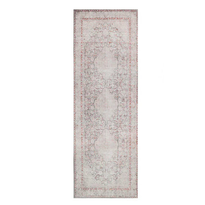 Alma Floral Medallion Indoor Area Rug Or Runner Rug - BerryRed