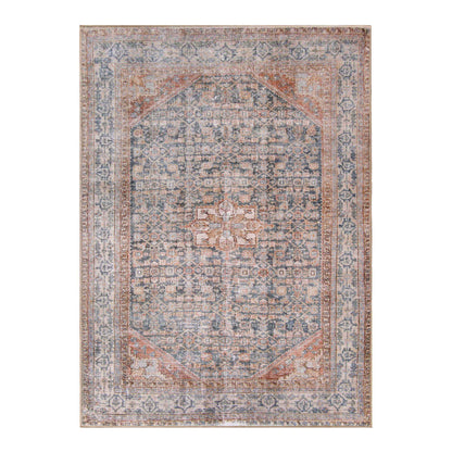 Traditional Oriental Medallion Power-Loomed Indoor Area Rug - Latte