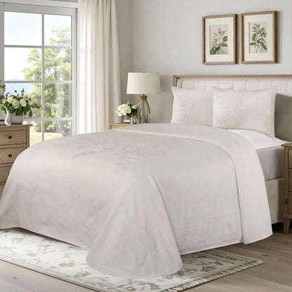 Adalie Cotton Blend Woven Jacquard Medallion Bedspread Set