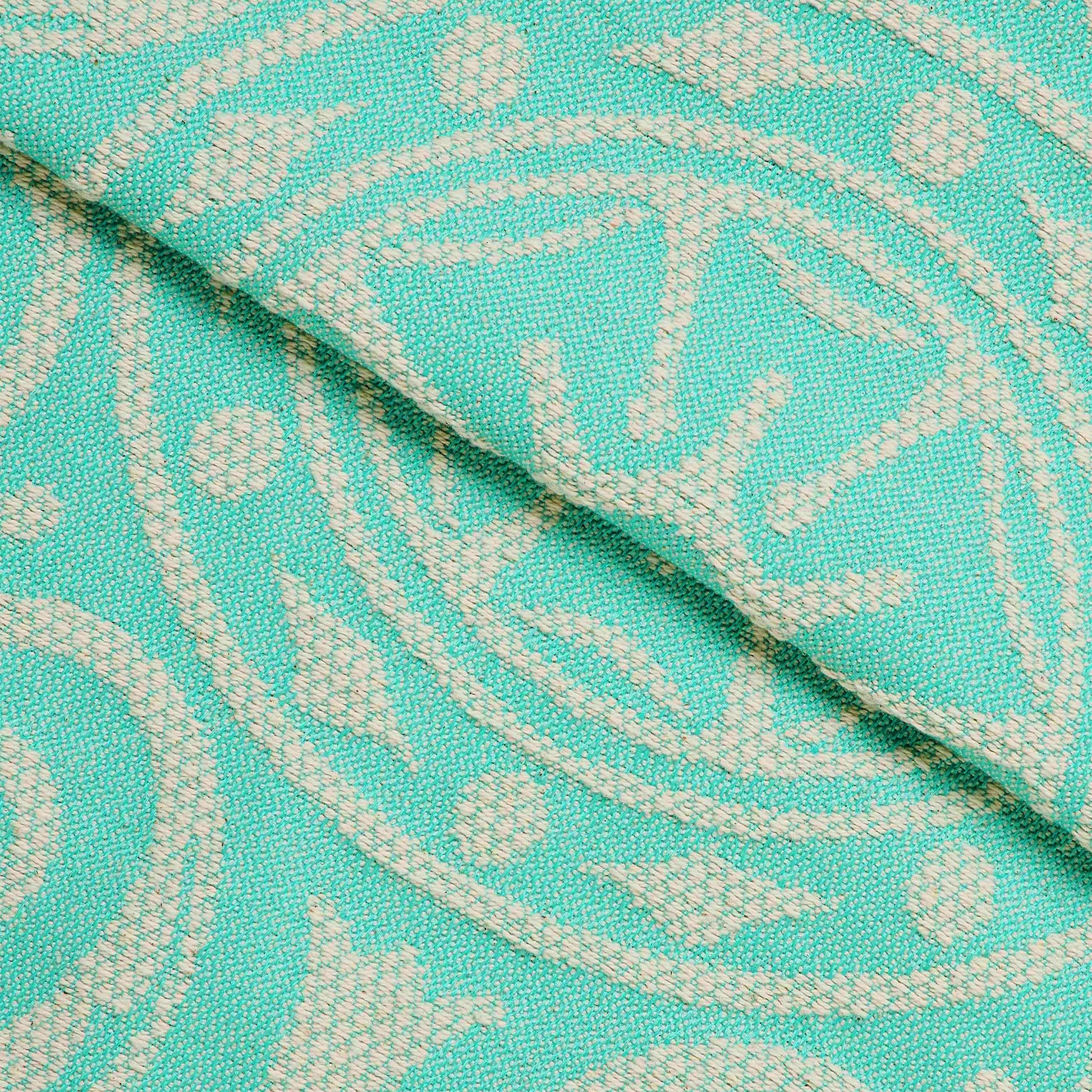 Superior Adalie Cotton Blend Woven Jacquard Vintage Medallion Lightweight Bedspread and Sham Set - Turquoise