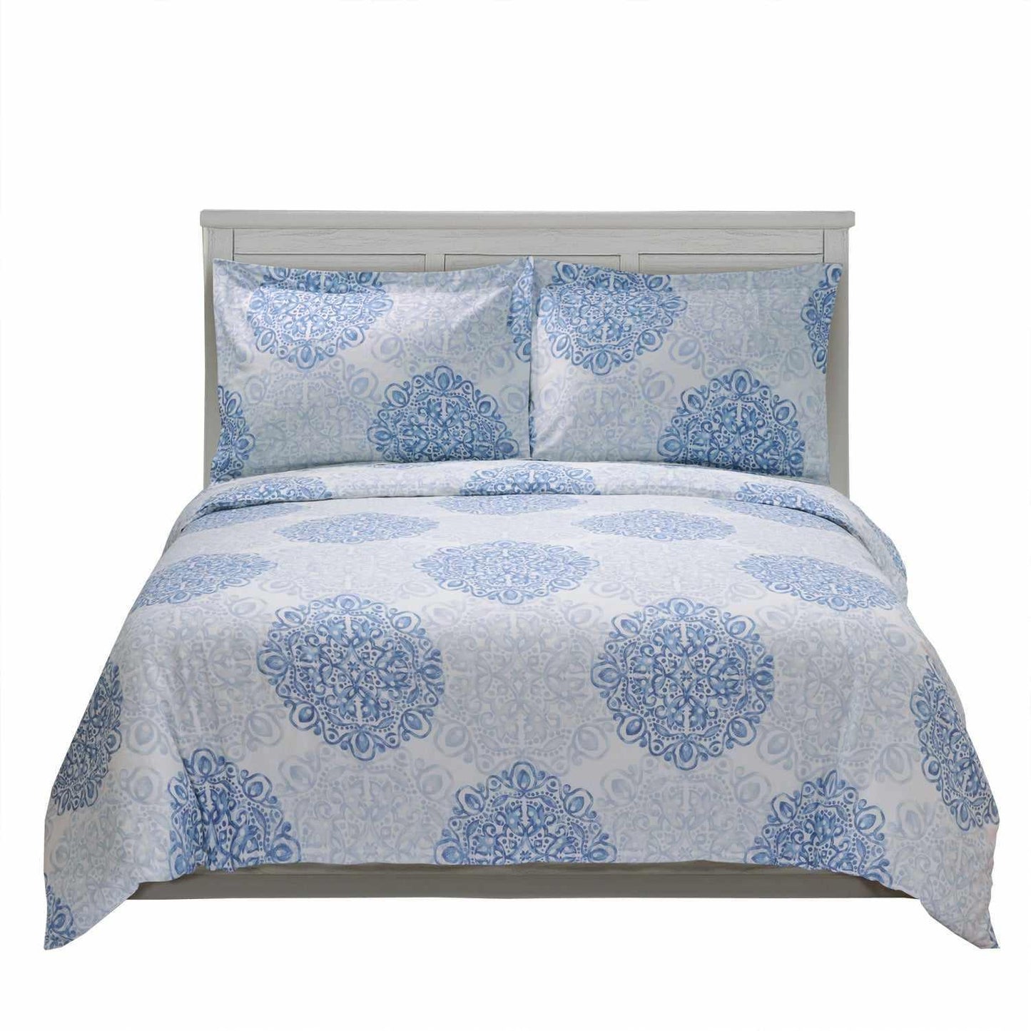 Superior Alderwood 300-Thread Count Cotton Decorative Paisley Sheet Set - Crawford