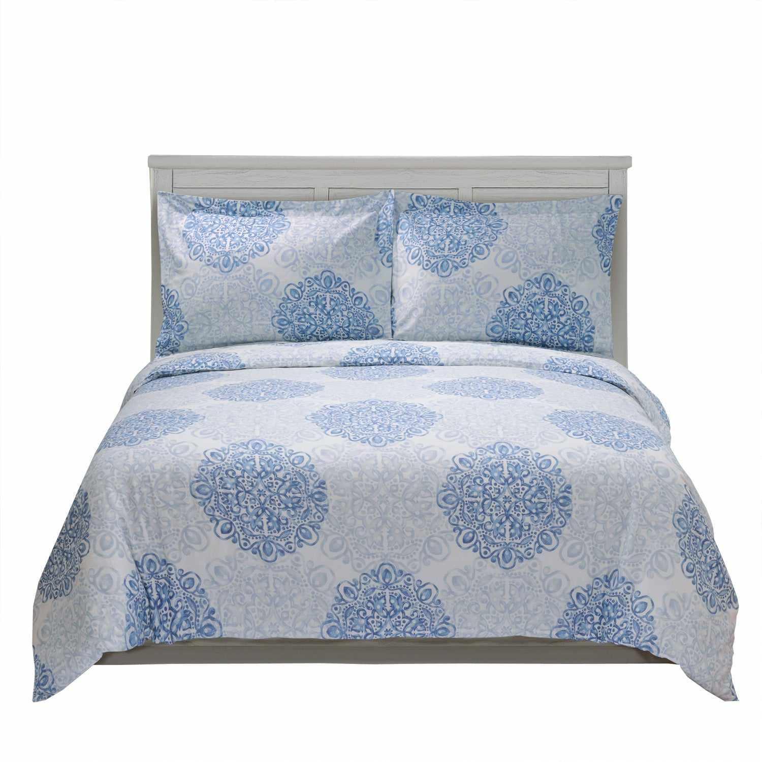 Superior Alderwood 300-Thread Count Cotton Decorative Paisley Sheet Set - Crawford