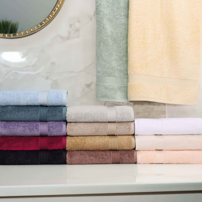 Egyptian Cotton Highly Absorbent Solid 9 Piece Ultra Soft Towel Set