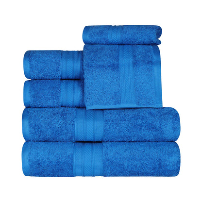 Cotton Heavyweight Absorbent Plush 6 Piece Towel Set - Allure
