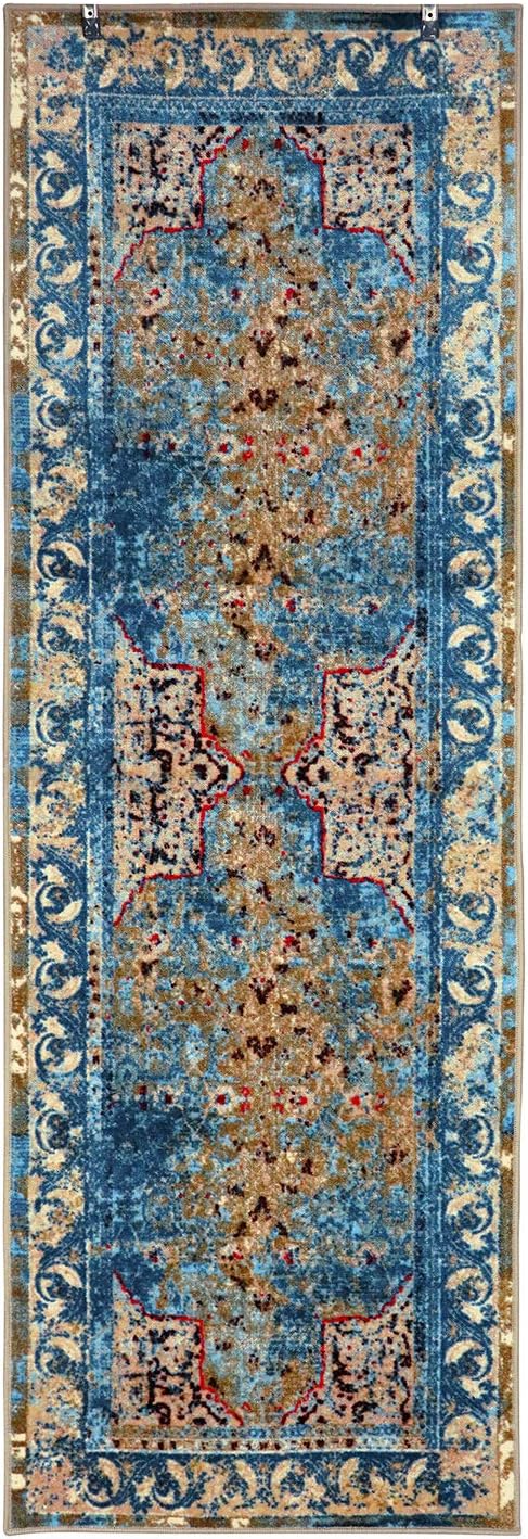 Angeles Overdyed Non-Slip Indoor Area Rug or Runner Rug