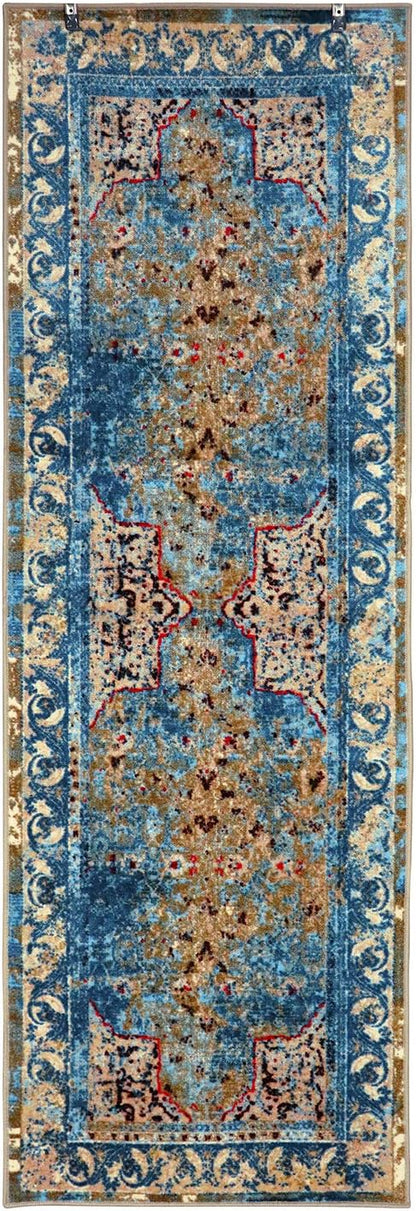 Angeles Overdyed Non-Slip Indoor Area Rug or Runner Rug