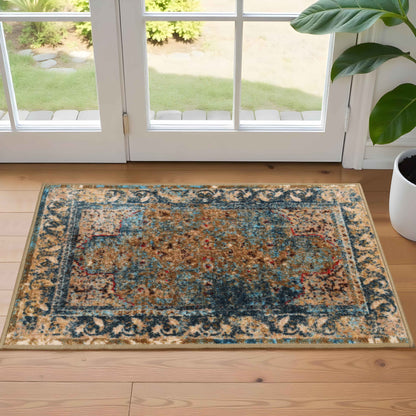 Angeles Overdyed Non-Slip Indoor Area Rug or Runner Rug