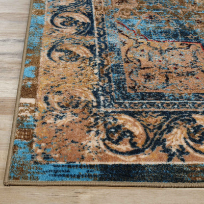 Angeles Overdyed Non-Slip Indoor Area Rug or Runner Rug