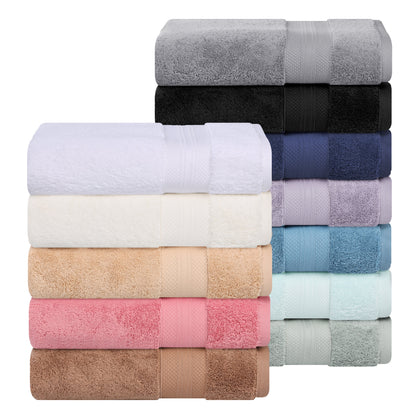 Turkish Cotton Highly Absorbent Solid 12 Piece Ultra Plush Towel Set