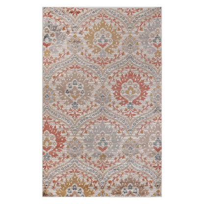 Augusta Oriental Vintage Floral Damask Indoor Area Rug or Runner Rug - Ginger
