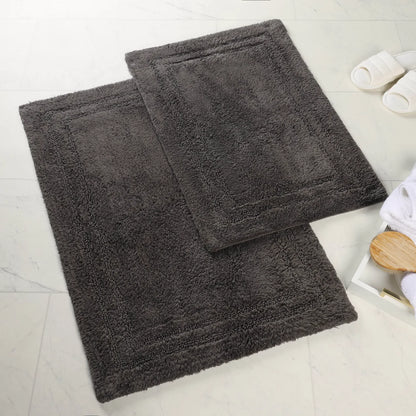 Non-Slip Absorbent Assorted Solid 2 Piece Bath Rug Set