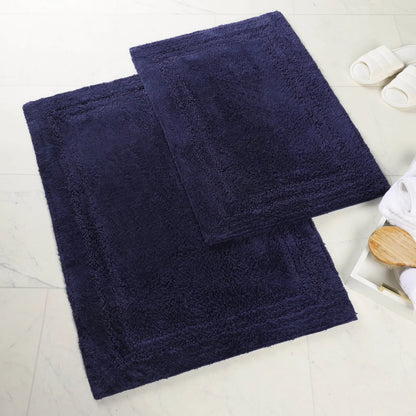 Non-Slip Absorbent Assorted Solid 2 Piece Bath Rug Set