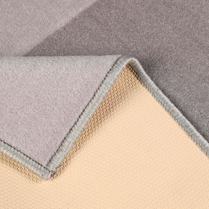 Reno Modern Non-Slip Machine Washable Kitchen Mat Set - Grey