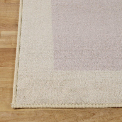 Superior Troy Solid Non-Slip Machine Washable Kitchen Mat Set  -Cream