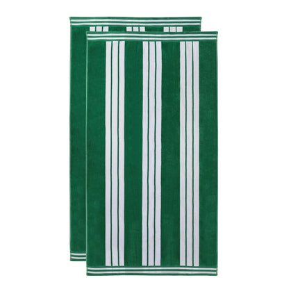 Cabana Stripe Oversized Cotton Beach Towel Set Of 2,4,6