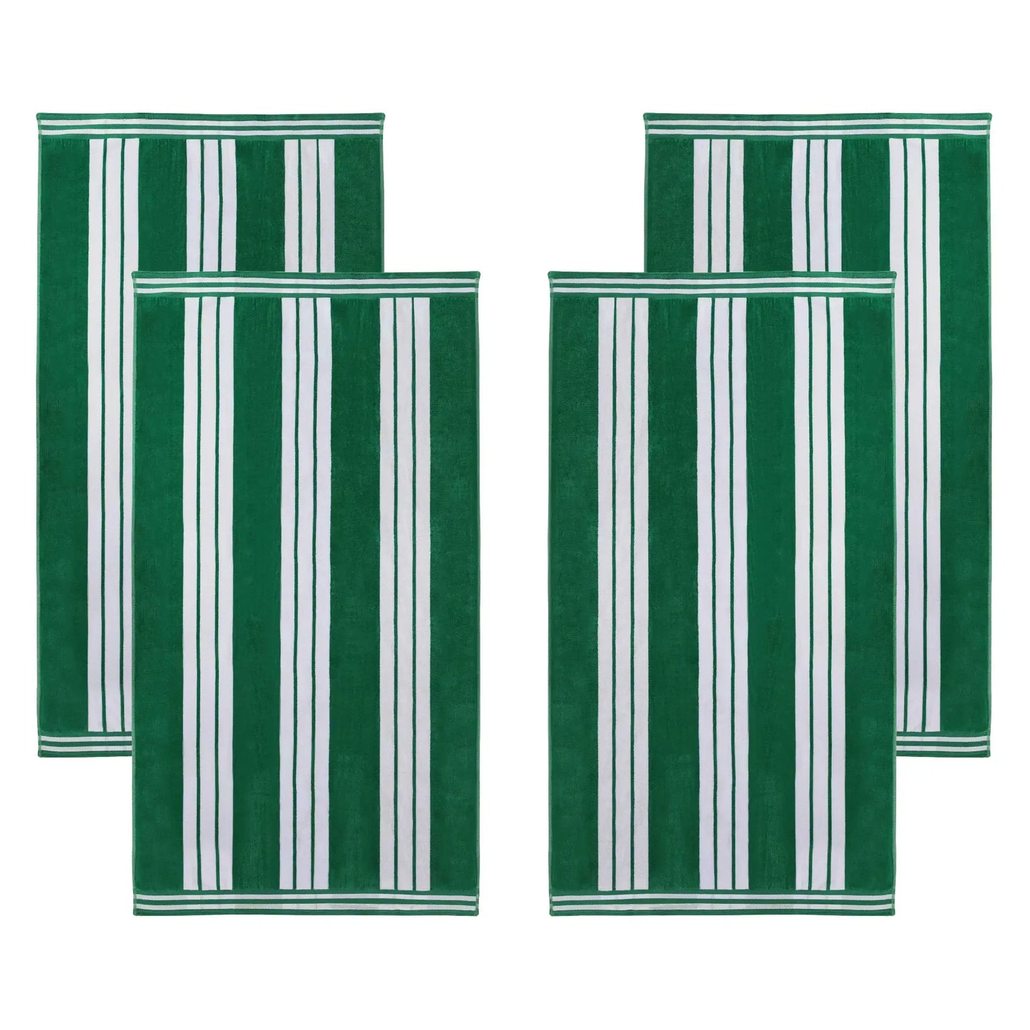Cabana Stripe Oversized Cotton Beach Towel Set Of 2,4,6