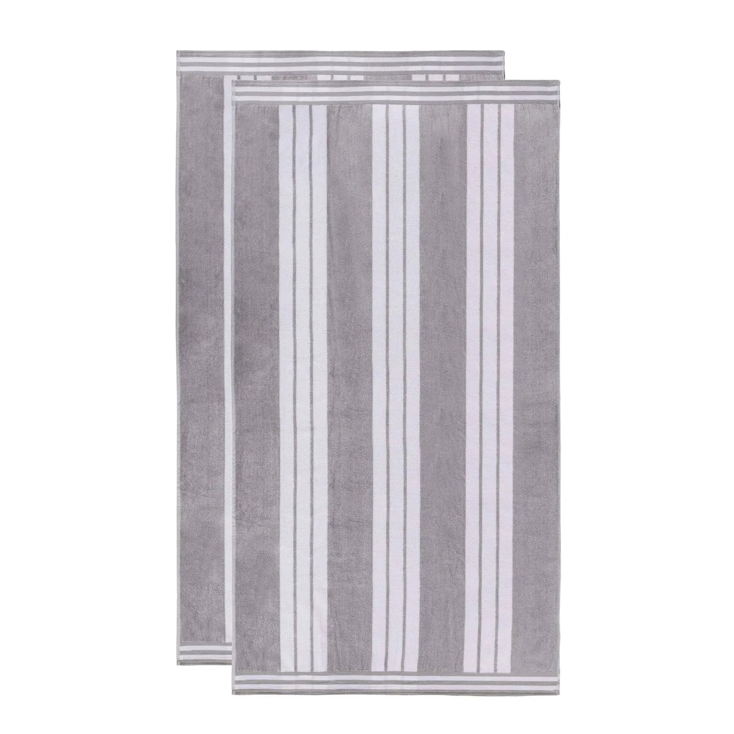 Cabana Stripe Oversized Cotton Beach Towel Set Of 2,4,6