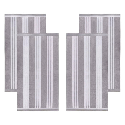 Cabana Stripe Oversized Cotton Beach Towel Set Of 2,4,6