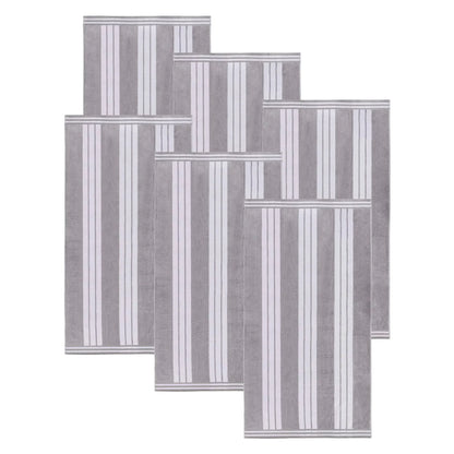 Cabana Stripe Oversized Cotton Beach Towel Set Of 2,4,6