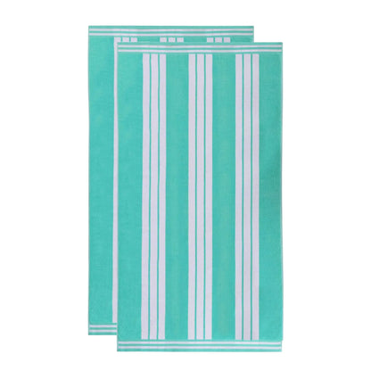 Cabana Stripe Oversized Cotton Beach Towel Set Of 2,4,6