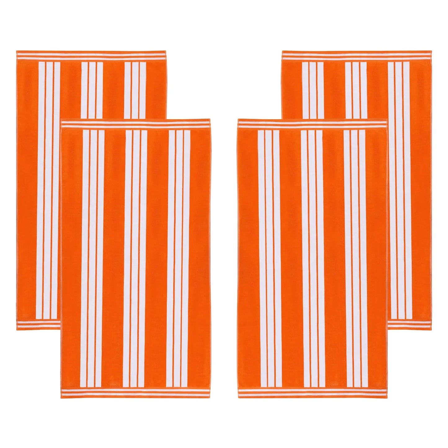 Cabana Stripe Oversized Cotton Beach Towel Set Of 2,4,6